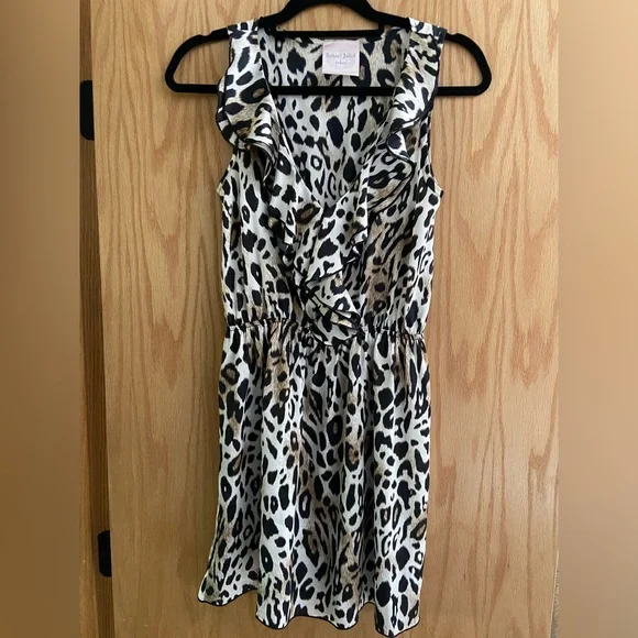 Leopard Ruffle Dress - Picture 1 of 3
